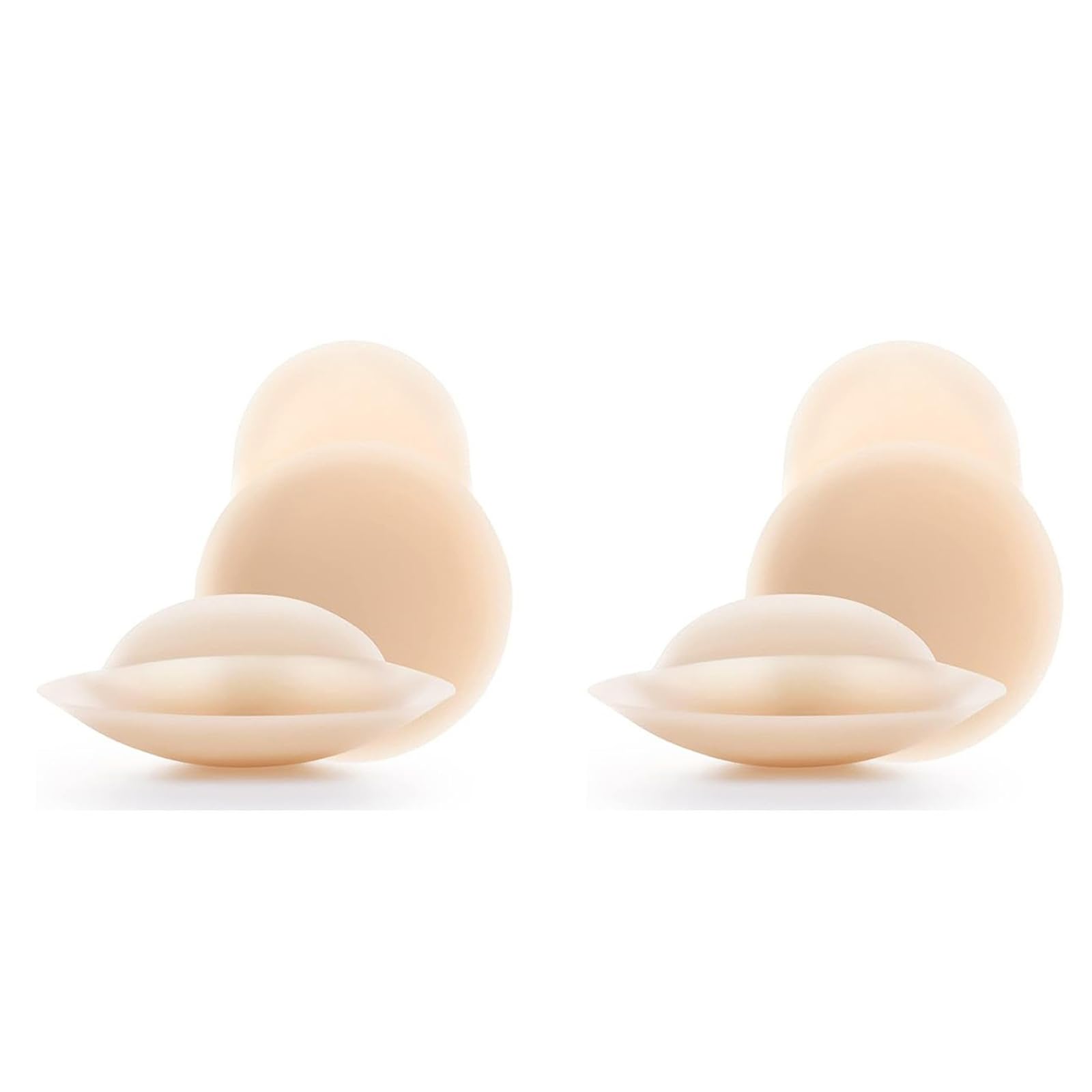 Oxxggkao Unisex B2 2 Pairs Adhesive Bra Strapless Push Up Invisible Silicone Breast Pasties Nipple Covers Pads With Lift For Women Adhesive Silicone Nipple Pasties