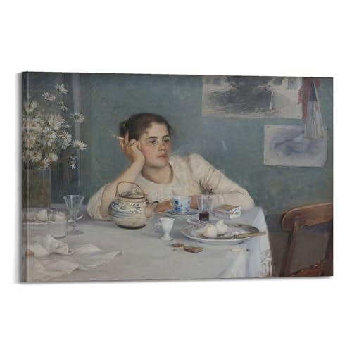 Poster After Breakfast 1890 Elin Danielson Gambogi impression toile 50x75 cm