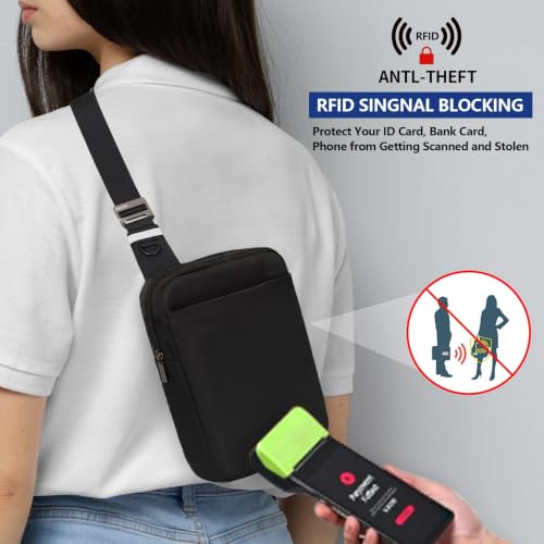 Image of OSOCE Sling Bag, RFID Anti-Theft Lightweight