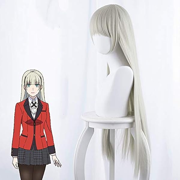 Kakegurui dwangmatige speler 2 pruiken Momobami Ririka kostuum Yomoduki Runa pruiken cosplay lang steil haar synthetische pruik pruik cap