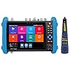 Anpviz Probador de cámara CCTV, 8MP con todas las características IPS pantalla táctil Monitor CCTV, 5 en 1 AHD CVI TVI CVBS probador de cámara IP, compatible con DMM OPM VFL TDR Característica POE PTZ