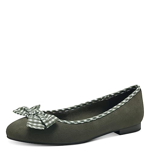 MARCO TOZZI Femme 2-22180-41 Ballerine, Kaki Comb, 37 EU