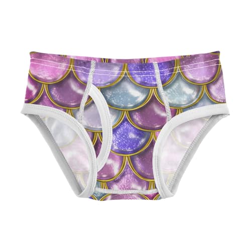 Purple Pink Mermaid Scales Toddler Boy's Underwear 2T 202c1425