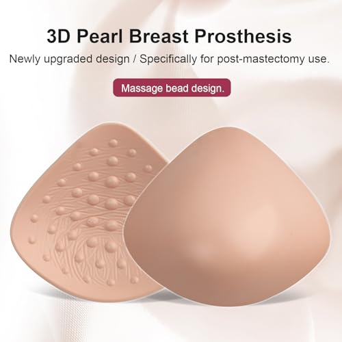 Image of Lightweight Silicone Breast Forms,Triangle Mastectomy Women Breast Prosthesis Concave Bra Pad Inserts(1 Piece)