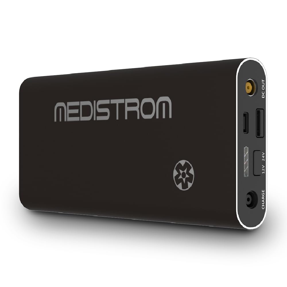 Pilot Flex 98Wh CPAP Battery Backup Power Supply for 12V and 24V CPAP Machine (Charcoal), TSA Approved Travel CPAP, CPAP Supplies, CPAP Accessories