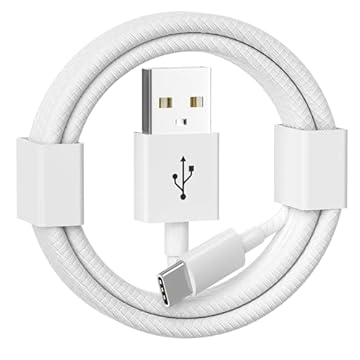 Cabo trançado USB C AirPods para AirPods 4, AirPods Pro (2ª geração), novos AirPods Max 2024, USB A para USB C compatível com Beats Solo 4, Solo Buds, Studio Buds, Flex, Fit Pro, X Kim cabo carregador