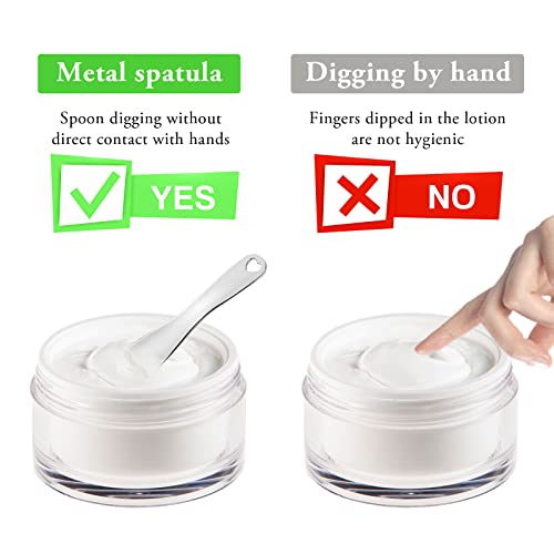 Sibba 3 Pcs Facial Spatula Massage Eye Roller Dark Circles Skincare Tool Face Cream Lotion Makeup Stainless Steel Applicator Wand Neck Lines Beauty Instrument Stick Spoon Device(Silver) #TOP2