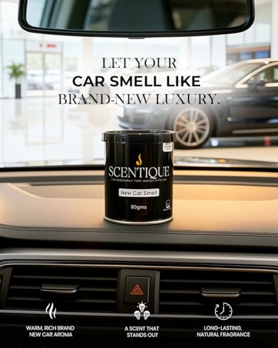 Image of New Car Smell Car Air Freshener 80g | Premium Car Fragrance with Long Lasting Freshness Up to 50+ Days | Odor Eliminator for Cars, SUV & Interior