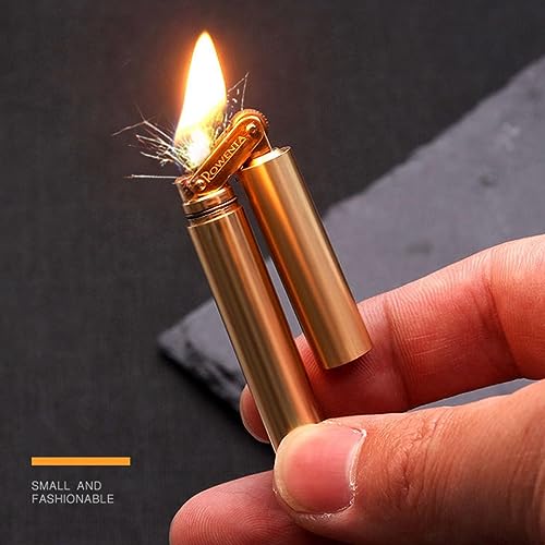 Encendedor de kerosene de cobre estilo vintage miniatura 2