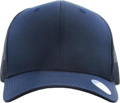 Image of Classic 6 Panel Cotton Twill Mesh Trucker Cap Hat Adjustable Snapback Hat