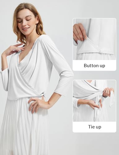 baleaf Women's 2025 UPF 50+ Cropped Cover Up Cardigan Tie Front Lightweight Summer Sun Wrap SPF Shirts Beach Outdoor2