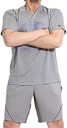 Amazon Champion チャンピオン Cpfu スポーツウエア 上下セット セットアップ ドライ 吸汗速乾 半袖 ハーフパンツ メンズ C3 Rs322 C3qs5 アクティブショートパンツ 通販