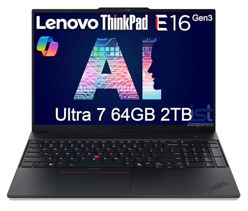 Lenovo ThinkPad E16 Gen 3 Business AI PC m[gp\R (16C` FHD+ A`OAAIntel 16-Core Ultra 7 255H (> i7-13700H)A64GB DDR5 RAMA2TB S