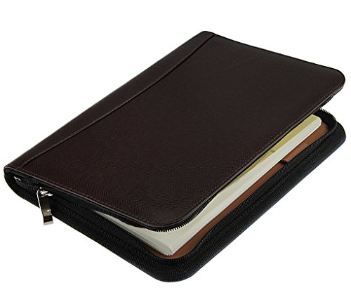 CXGfdghD Cartera, Agenda de Notas A5, calculadora, Ranura for Tarjetas integrada, Carpeta ejecutiva compacta, Billetera con Cierre Cremallera, Cuaderno