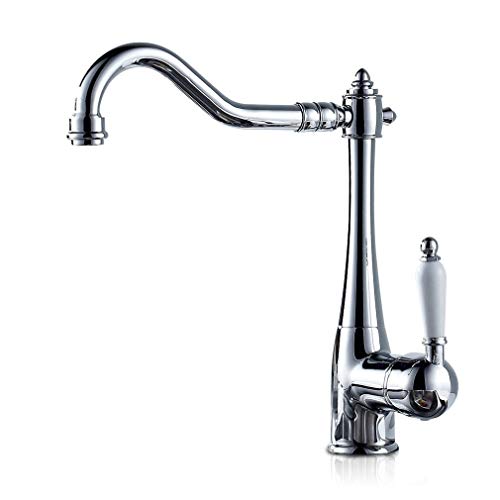 Auralum® Moderno 360 ° Grifo Lavabo Alto cromado lavabo monomando...