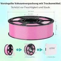 IEMAI ASA Filament 1.75mm 1Kg, 3D Drucker Filament ASA Rosa, UV-beständig, Hitzebeständig, Maßgenauigkeit+/-0,02mm – Ansicht 7