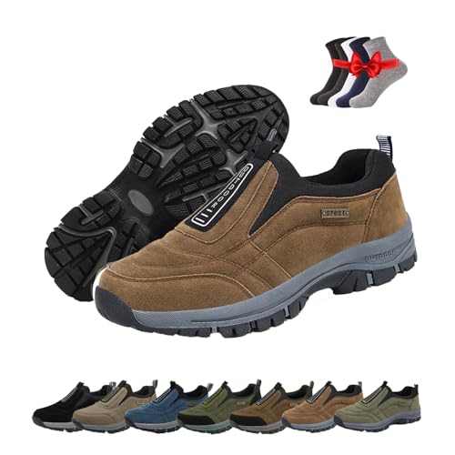 Ideacloth Shoes for Men, Ideacloth Orthopedic Shoes for Mens, Comfortable Slip-On Outdoor Hiking Sneakers, Breathable Sneakers
