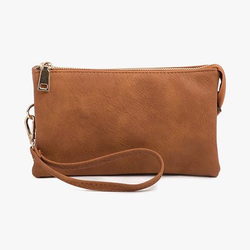 JEN & CO. Riley Small Crossbody Bags Vegan Leather Wristlet Wallets Clutch Purses Shoulder Handbag for Women4