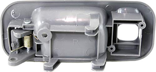 Evan Fischer Interior Rear Door Handle Compatible With 1992-1995 Honda Civic Gray Plastic With Hole With Power Window Passenger Side #TOP3