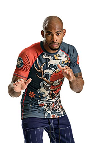 Ronin Rash Guard – Short Sleeve - Jiu Jitsu MMA BJJ - Oni Bushi Samurai Demon – Quality & Durability4