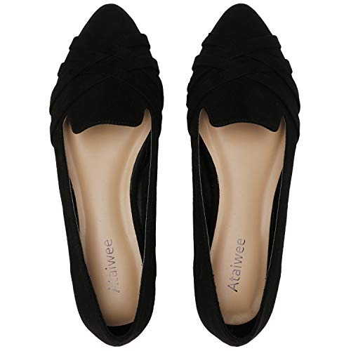 Ataiwee women's wide width comfortable casual dress ballet flats.…