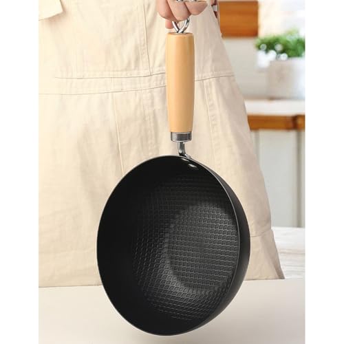 Wok de Hierro Fundido Antiadherente 20 cm Negro miniatura 7