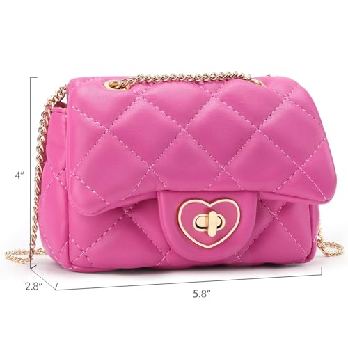 Image of mibasies Kids Purse Toddler Gifts for Little Girls Crossbody Purses Presents, A3 Hot Pink, Small, Small