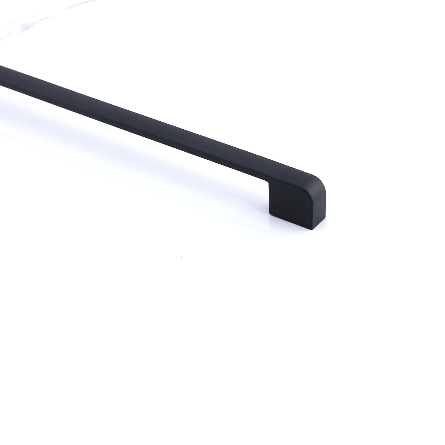 Badem10 Radus Siyah Metal Kulp 256 mm - 25.6 cm Mobilya Çekmece Mutfak Dolabı Dolap Kulpları Kulbu Kulpu