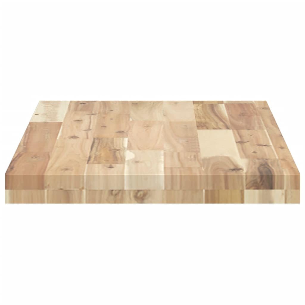 Piano da tavolo rettangolare, 60 x 40 x 4 cm, in legno massiccio di acacia, per mobili fai da te, piastra di ricambio, accessorio per ufficio, cucina, soggiorno, sala da pranzo