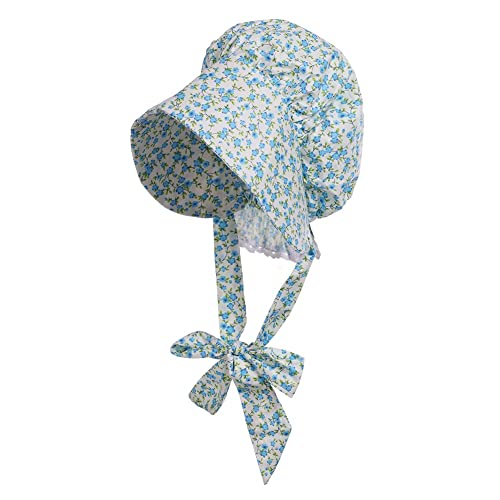 GRACEART Adult Women Girls Cotton Pioneer Prairie Bonnet Cap Hat 100% Cotton (Size Choose)
