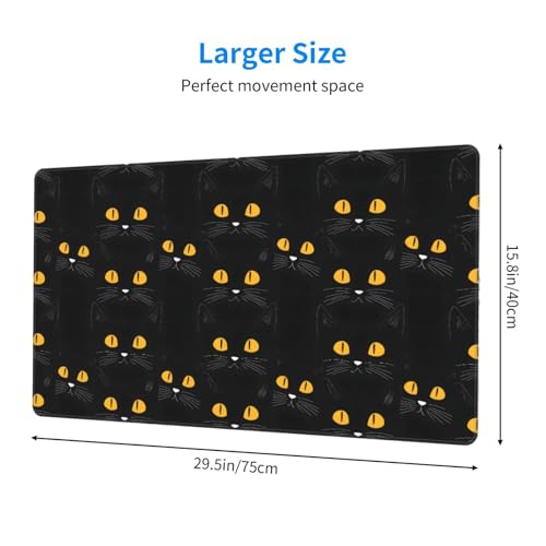 Tapis de bureau grand format avec bords cousus pour protéger votre table - 2
