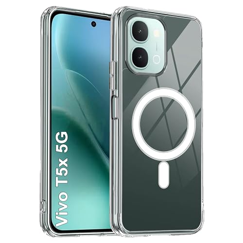 Image of amazon basics Back Case Cover for Vivo T5x 5G | Scratch-Resistant Back Cover | Clear