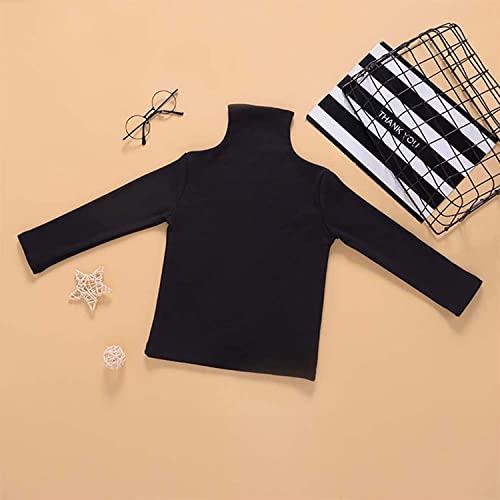 Image of CHACKO Boy's|Girl's Winter Woollen Full Sleeve High Neck Sweater|Skeevy Pack of 01(Black)