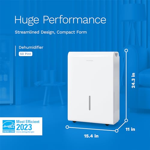 image for hOmeLabs 4,500 Sq. Ft WiFi-Enabled Energy Star Dehumidifier - Powerful