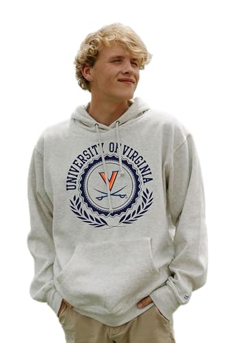 Blue 84 Standard NCAA Officially Licensed Hooded Sweatshirt Crest Oatmeal