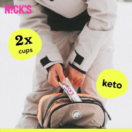 Image of N!CK'S Peanut Butter Cups, Low Carb Chocolate with Peanut Butter, Without Added Sugar, 1.7 g Net Carbohydrates, 1 g Sugar, Keto friendly, Gluten Free, Without Palm Oil 12 Pack with a total of 24 cups