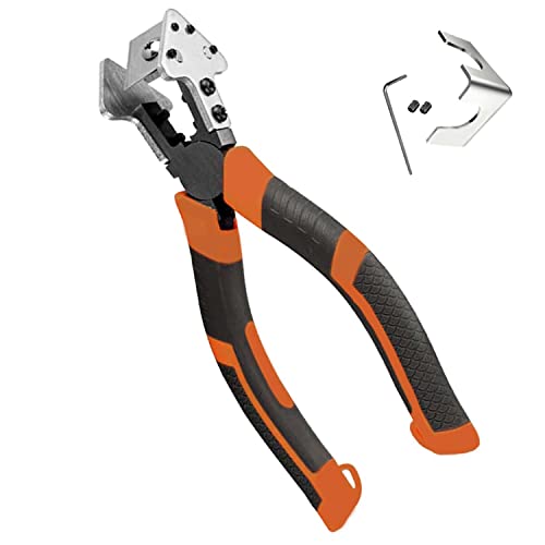 6 pulgadas Tijeras Ingletadoras, 90 grados Tijeras Angulares con Cuchillas SK2, Cortador de Goma Cabeza enForma de v para Puertas Sellado de Ventanas (forma de V)