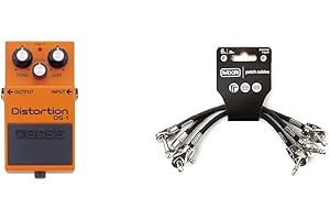 Boss DS-1 Distortion Pedal Bundle with MXR 3 Pack 6 in Patch Cable