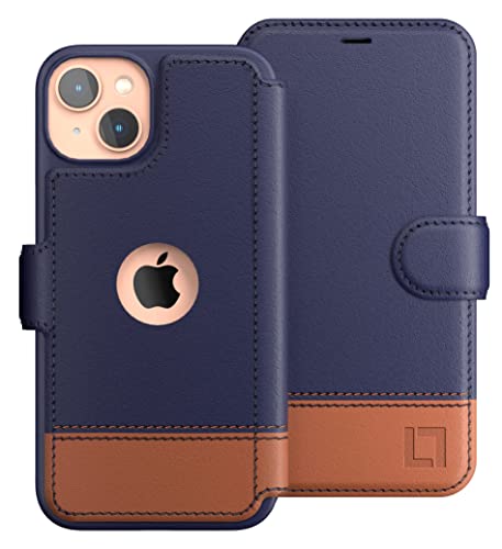 Lupa Legacy Iphone 13 Mini Wallet Case - Case With Card Holder - [Slim + Durable] For Women And Men - Iphone 13 Mini Flip Cell Phone Case - Faux Leather - Folio Cover - Desert Sky #TOP21