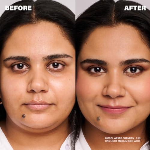 Image of SIMPLYNAM Hydrafit Liquid Concealer | Neutral Undertone Concealer for Seamless Base Makeup | Crease-Free Blur with Natural Coverage | Marula & Rosehip Oil | Vegan Formula | Chandan - 1.5N