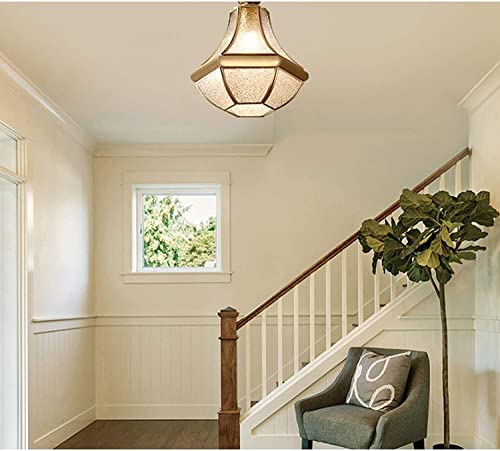 Plafonnier de chambre moderne en cuivre avec suspension pour salle de bain - 5