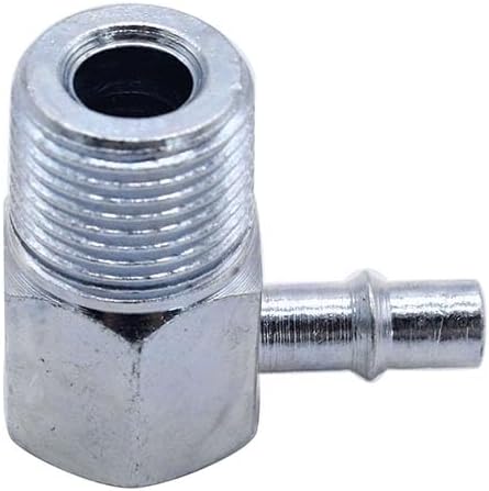 Updated Intake Manifold Vacuum Fitting 90 Degree 3/8" NPT 1/4 in Nipple Steel