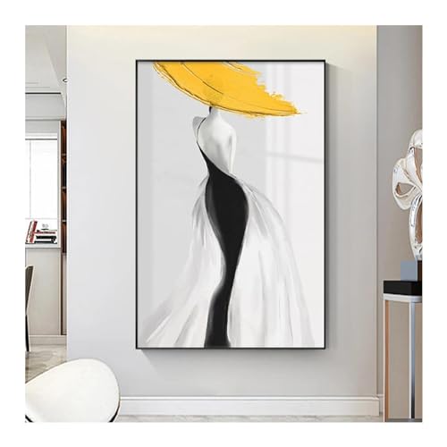Impression sur toile abstraite de femme pour habiller un grand mur