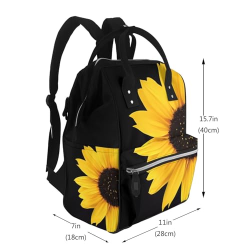 Sac à langer grande capacité multifonction étanche noir mixte - 2