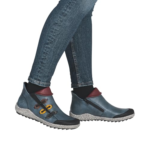 Rieker Damen Chelsea Stiefel, Blue Combination Z7582 00, 40 EU