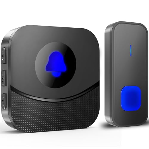 SURFOU Wireless Doorbell with Adjustable Volume and Range