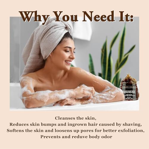 Image of Morocco Beldi With Argan And Rose soap, Morocco Beldi, Moroccan Beldi Body Wash, Moroccan Beldi Soap Hammam, Gently Soap for Bath, Spa & Hammam, Hydration, Relax Pores, Softer (Pack Of-1)
