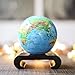 MOVA Globe – Blue Relief Map 4.5” | Solar-Powered Rotating World Globe with Terrain Detail | No Batteries or Cords | Elegant Desk Décor or Educational Gift