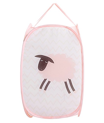 Suhey Panier de Rangement Pliable pour vêtements Sales, Panier à Linge en Maille Filet pour Enfants, Jouets, Chaussures (Mouton) Cover