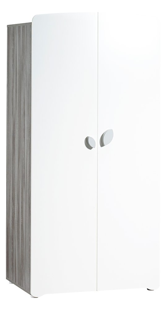 BabyPrice Chambre Trio lit, Commode à Langer et Armoire en Bois Blanc